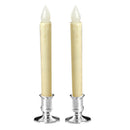 Happy Event Flickering LED Pillar Candle Tea Light Mood Light Metal Base