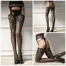 Women Mock Suspender Garter Fishnet Net Pantyhose Glamour Stockings Tights