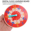 Wooden Colorful Clock Cognition Clocks For Kids Early Preschool Teaching AidsTEC