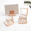 Wire Shape Place Card Holder Stands, Table Name Number Holders, Paper Menu  A7V3