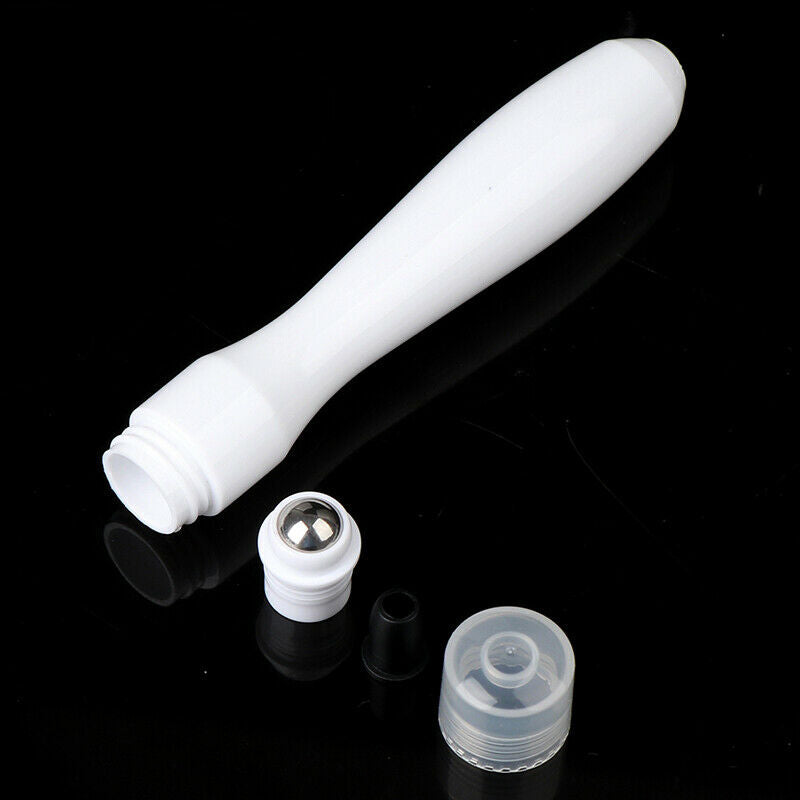 2pcs 15ml White Plastic Roll On Bottles15cc Containers For Essential Oil Ew