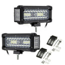 7 Inch 360W Dual Side Shooter LED Work Light Bar Combo Offroad ATV Driving L Nw