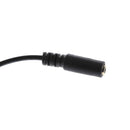 Right Angled 3.5mm 3pole Audio Stereo Male to 4 Pole Female Extension Cable