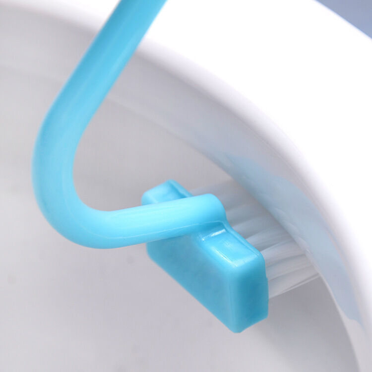 Useful Toilet Brush Scrubber Rim V-type Cleaner Clean Bent Bowl Handle Home HoME