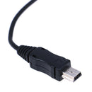 Mini USB Male to 3.5mm Jack Female Audio Cable Mic Adapter Headphone Earphon Kw