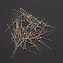 50 x 1/4W 250V 10K Ohm Axial Lead Carbon Film Resistors
