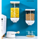 2Pcs 1000ml Clear Wall Mounted Food Storage Container Flour Grain Dispenser