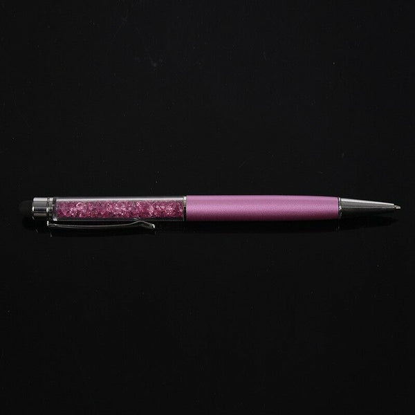 1pcs Crystal 2-in-1 Stylus Pens Capacitive Styli Stylus Touch Ballpoint Pen D9K3