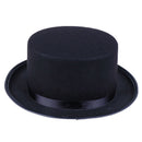 Black Top Hat Magician Costume Tuxedo Mat Hatter Wedding Christmas Party  VT ME