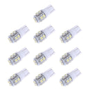 10 Pieces White 8000K T10 1210SMD 168 194 License Plate 10LED Lights White