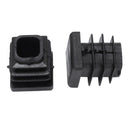 Square Table Chair Leg Feet Tube Pipe Insert Cap 16mmx16mm 30pcs Black E7P4