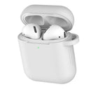 Anti-shock Earphone Case Cover Protection Waterproof For Airpods White Silicone