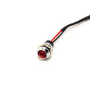 5X 12V 8mm LED Indicator Warning Light Lamp Bulb Pilot Dash Panel Car Truck Boat