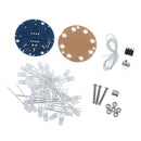DIY LED Cylinder Kit Round w/ 23 Breathing Effect Garden Rome Decor Color