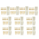 10 Kits 4 Way Pin 6.3mm Electrical Locking TAB Connector Plug & Socket Kit