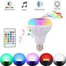E27 LED RGB Wireless Bluetooth Speaker Bulb Light Music New Playing Lamp K6H2