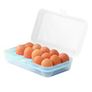 Egg Tray for Refrigerator,15 Eggs Tray Holder with Lid,Portable Shatter-prooU9H5
