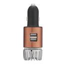 2 in 1 NanoActive Ionic Car Air Purifier - with Dual USB Chargers To Quickl
