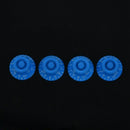 4pcs Blue 0-10 Knobs ABS Top Hat Bell Knob Guitar Volume Tone Control Knob