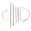 7 pc Hand Repair Upholstery Sewing Needles Carpet Leather Curved Canvas NEW RES