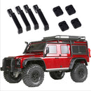 1Set black plastic car door hinges & door handles for 1:10 rc crawler trx4 3C