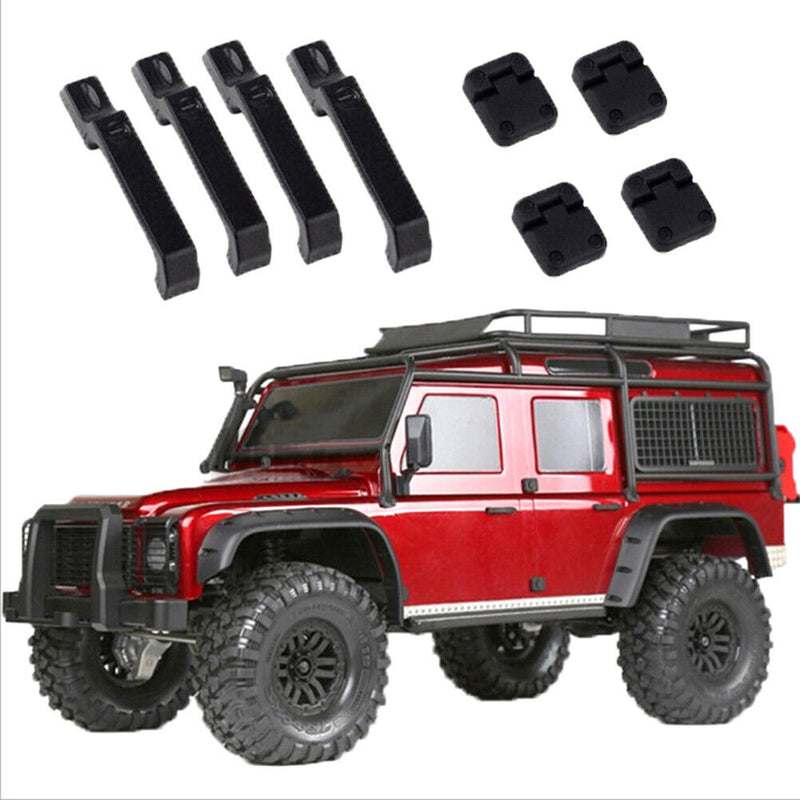 1Set black plastic car door hinges & door handles for 1:10 rc crawler trx4 3C