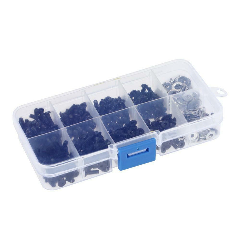 3x 180pcs Bolt Screw M3 M4 Flat Washer Assortment Kit for 1/10 HSP RC Car