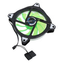 120mm Ultra Silent Computer PC Case Cooling Fan 11-Blade 4 Pin/3 Pin Green