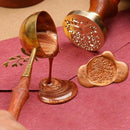 Wax Seal Warmer Wax Seal Furnace Stove Pot with Melting Spoon Kit Wax Beads