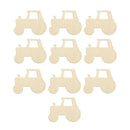 Unfinished Wood Cutout - 20 Pack Truck Shaped Wood Pieces for Wooden Craft DIY
