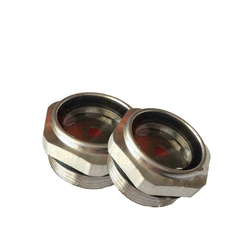 M27x1.5 Aluminum Alloy Air Compressor Metal Threaded Oil Sight QA Glass G8G0