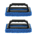 2Pcs Sponge Bottom Glass Tile Magic Cleaner Bathtub Handle Brush Home Cleaning