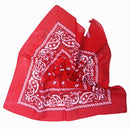 Women Men Novelty Cotton Paisley Cowboy Bandana Scarf Head Wrap Headband Red