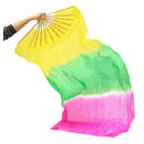 1.8m Hand Made Colorful Belly Dance Dancing Synthetic Silk Natural Bamboo L P3T6