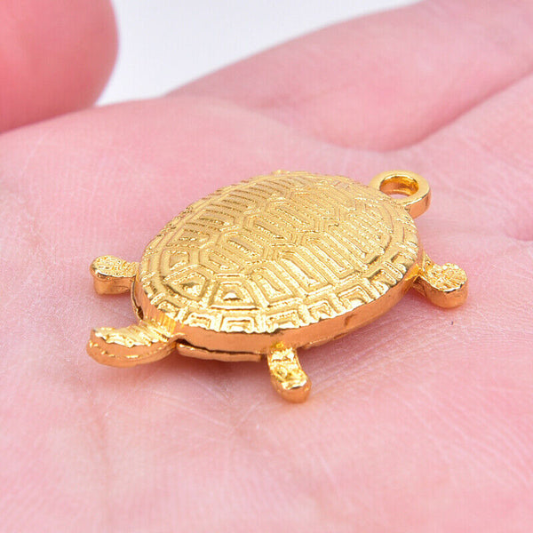 Feng Shui Golden Money Turtle Lucky Home Office Decoration Tabletop Orname a_ Gw