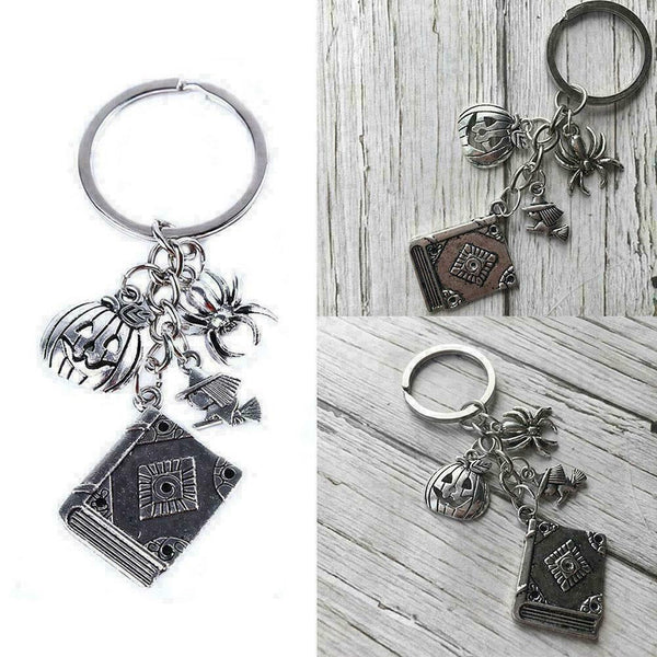 Halloween Key Ring Pumpkin Spell Book Witch Alloy Popular New Key Chain Z3I J1N9