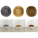 3Pcs Stretchable Dining Chair Seat Cover for Wedding Party Removable Gray