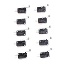 Momentary Lever Roller Micro Switch SPDT (Pack of 10Pcs)