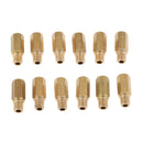 12 Pieces Injector Hexagonal Nozzles Carburetor Main Jet Kit 140 -168