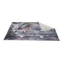 5X3ft Wooden Floor &Flower Photography Backdrop Studio Prop Photo Backgroun