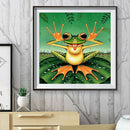 5D DIY Full Drill Diamond Painting Funny Frog Cross Stitch Embroidery Craft A