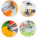 Stainless Steel Rotary Potato Peeler Vegetable Fruit Slicer JS
