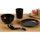 Dinnerware Set 4pc Dinner Plates Cups Bowl Dishes Home Wedding Gift Black