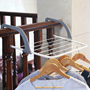 Adjustable Folding Clothes Dryer Racks Hanger Shelf Balcony Storage Holder