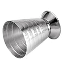 Measuring Cup Cocktail Jigger Stainless Steel Liquid Mini Up to 2.5Oz, 5Tbs G2P3