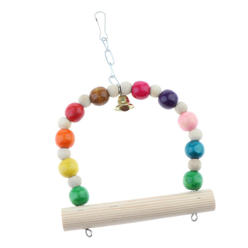 Bird Parrot Toys Hanging Bell Pet Bird Cage Hammock