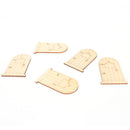 5pcs Wooden Christmas Fairy Door Embellishments Craft Ornaments##FBJBTOCA