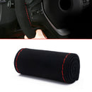 1 Set DIY Suede Car SUV Steering Wheel Cover Steering-wheel Hand Sewing Soft