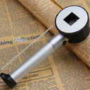 10X Optical Lens Metal Handheld Scale LED Handle Magnifier Magnifying Glass