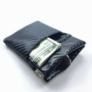 Men Women Leather Coin Purse Card Wallet Metal Spring Closure Small Change Bag